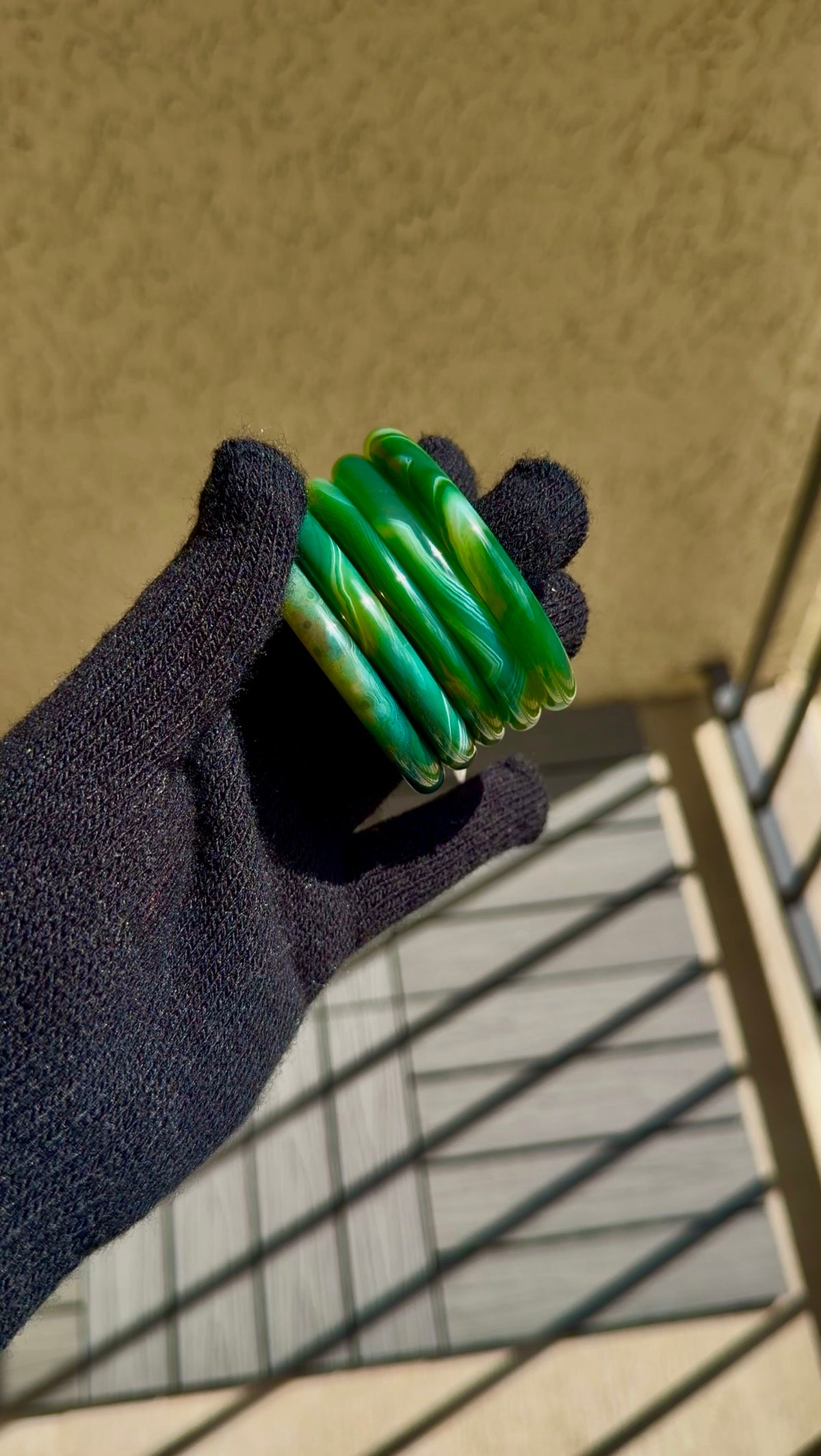 Green Jade Bangles | Diameter 1.97-2.05 inch