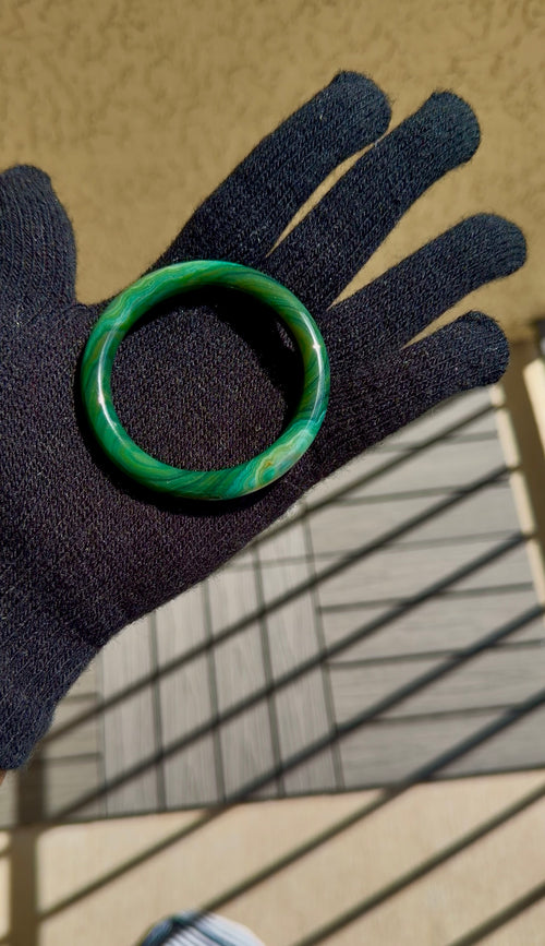 Green Jade Bangles | Diameter 1.97-2.05 inch