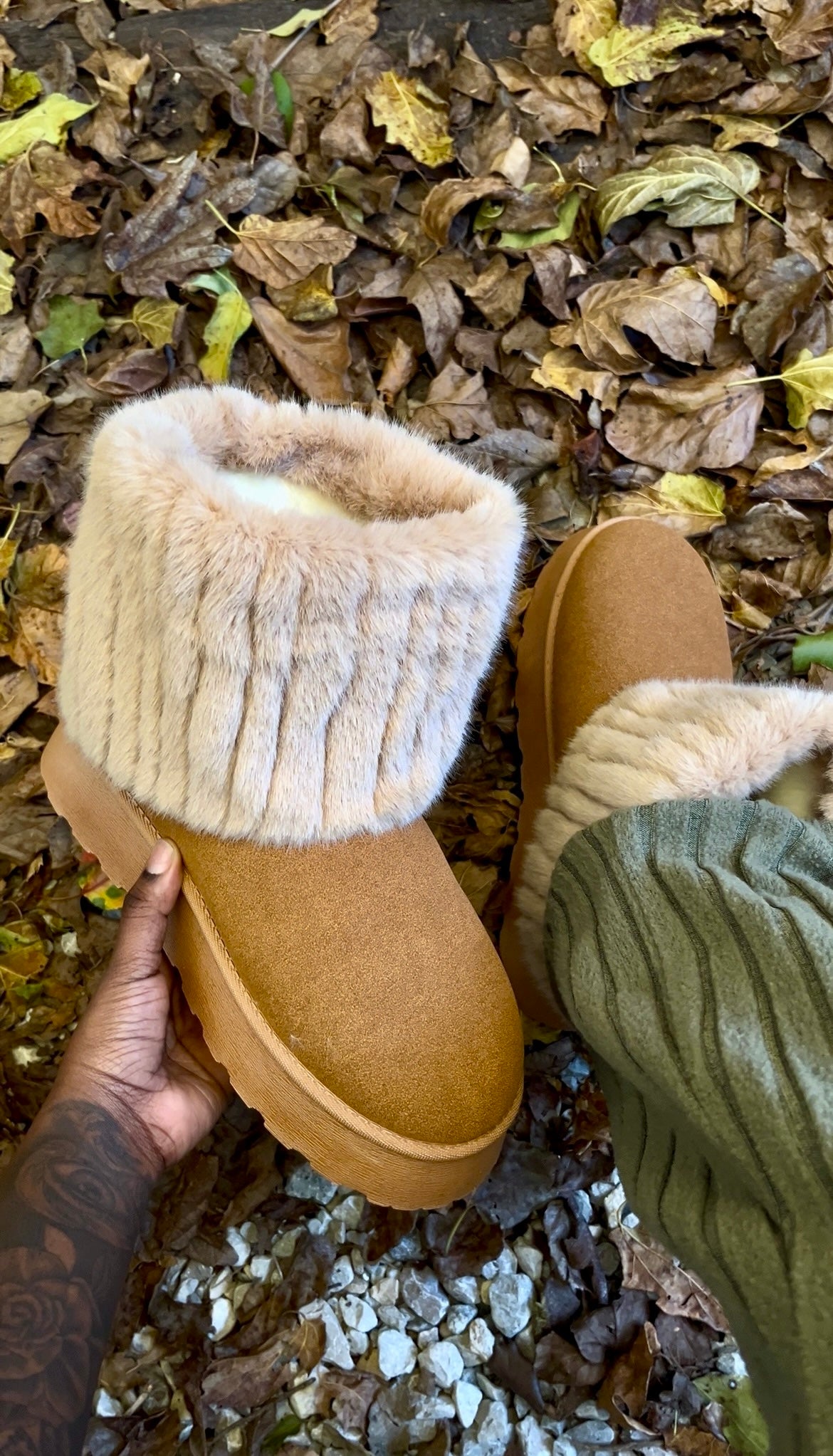 Faux Fur Ankle Boots