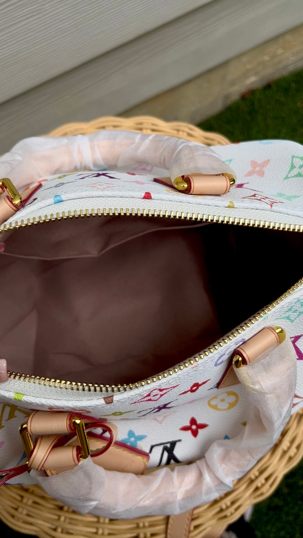 Multicolor Monogram Barrel Bag| Chic Top Handle & Crossbody Purse