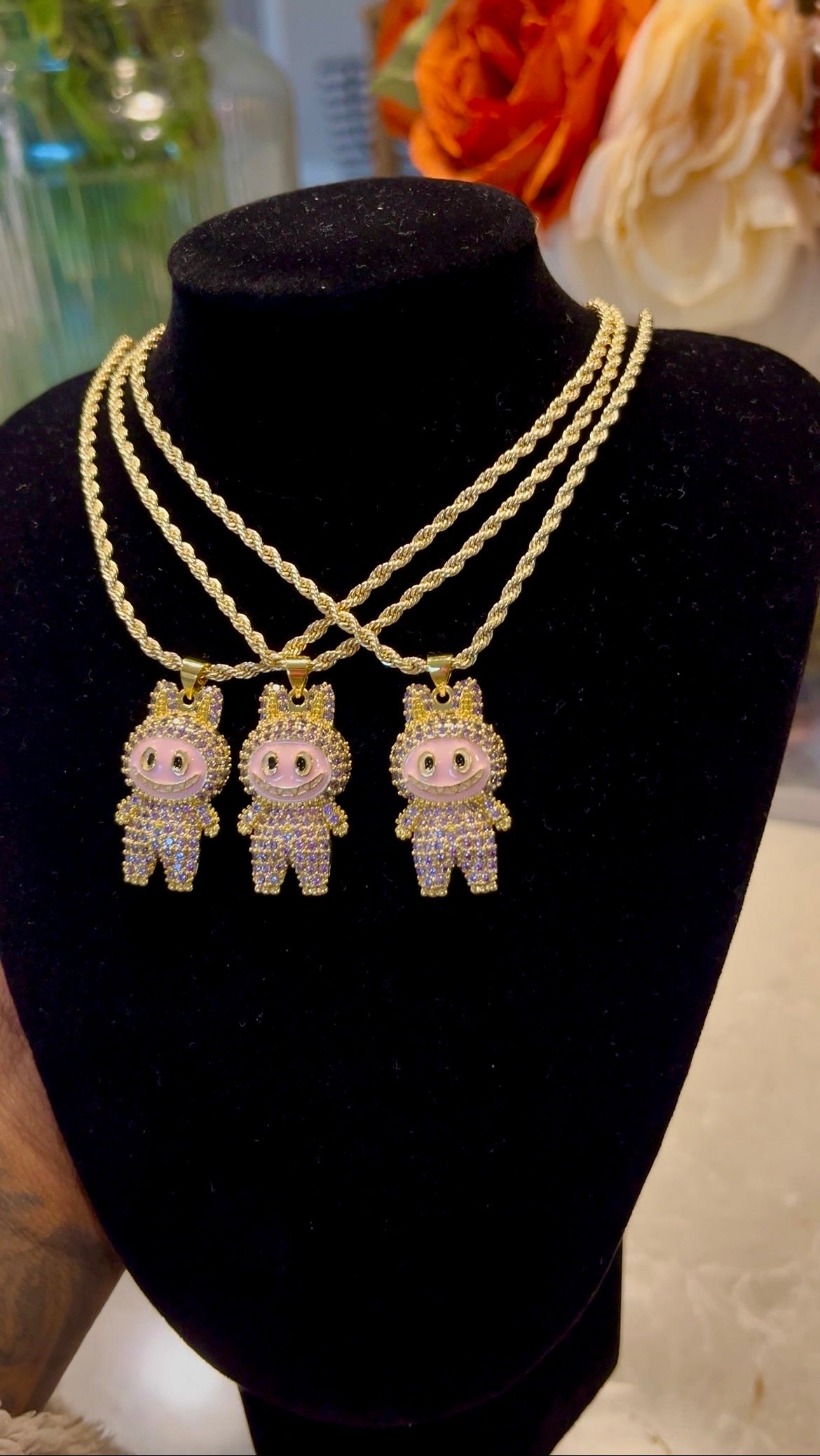 Labubu Pendant Necklace